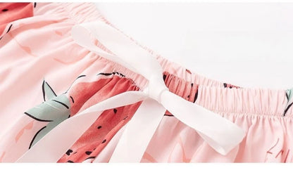 Flower Pajama Pants Summer Women's Loose