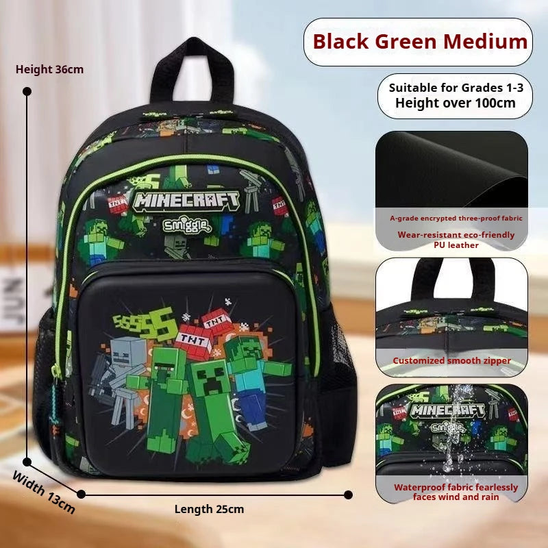Schoolbag back pack minecraft
