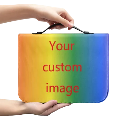 Custom Your Image Print Leather Bible Bag