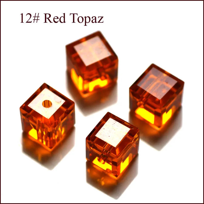 cube beads crystal