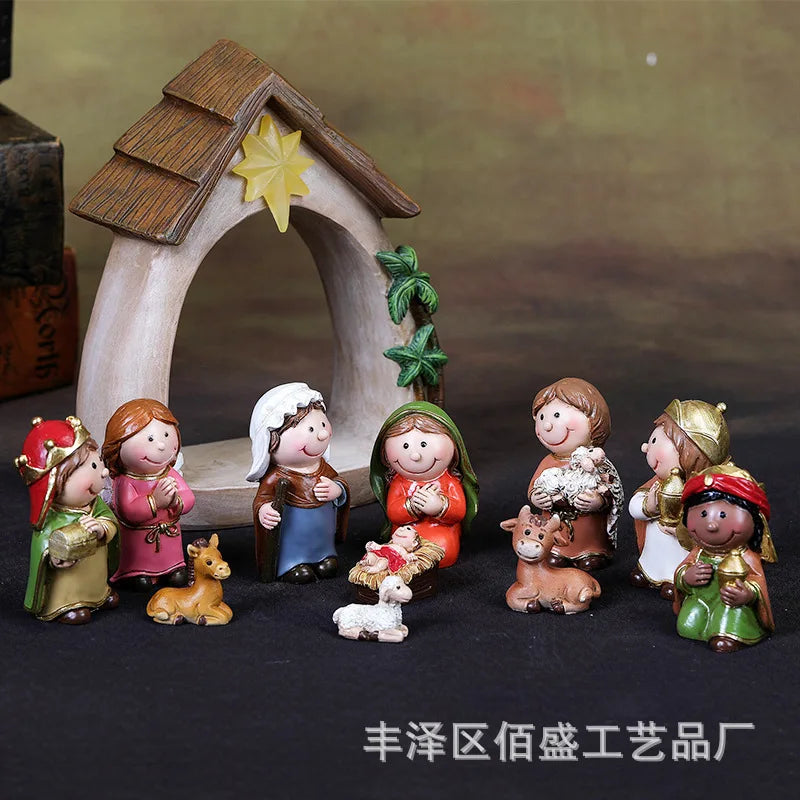 12Pcs Christmas Nativity Figurines