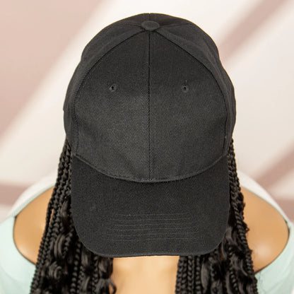 Synthetic Baseball Cap Wig