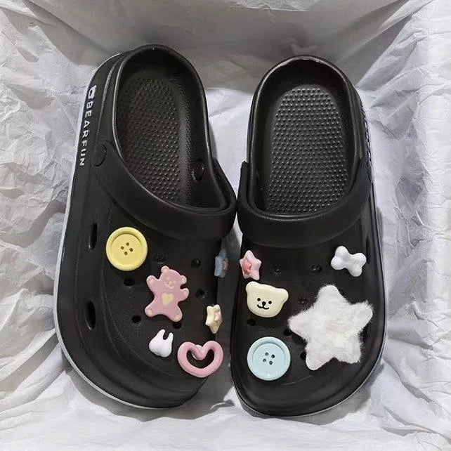 Women's rubber shoes like crocs