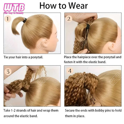 Synthetic braided wig