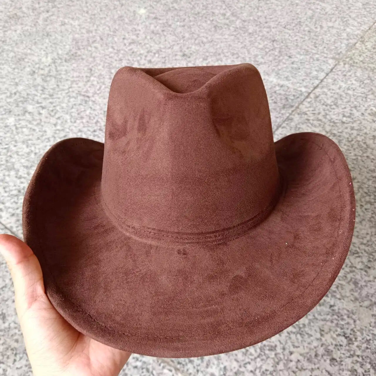 Suede cowboy hat