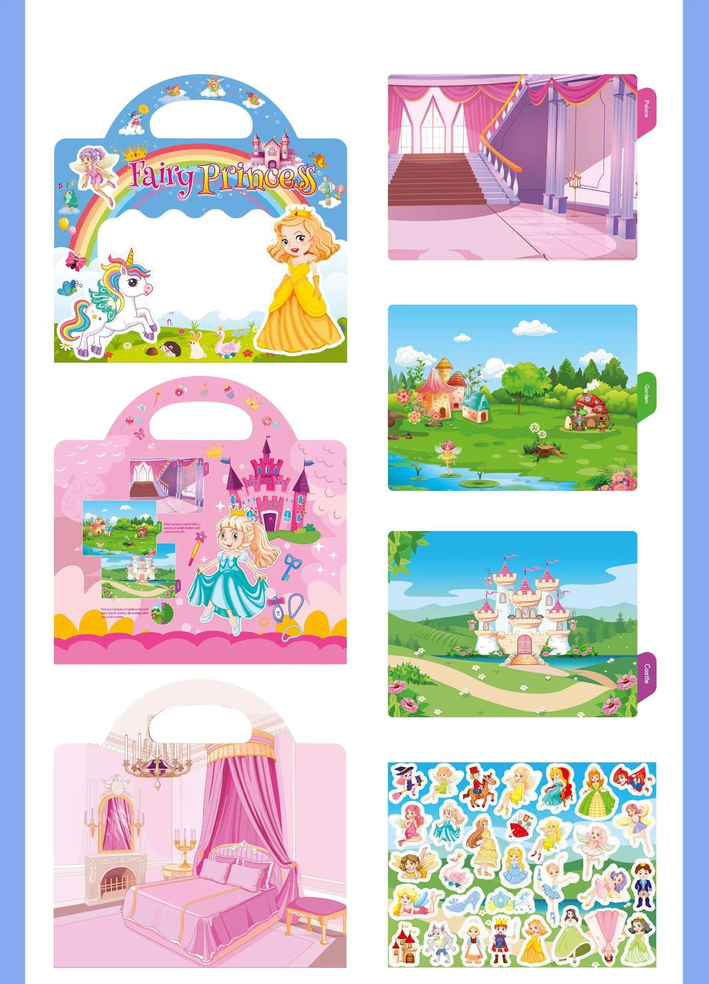 New Children Reusable Scene Cute Stickers