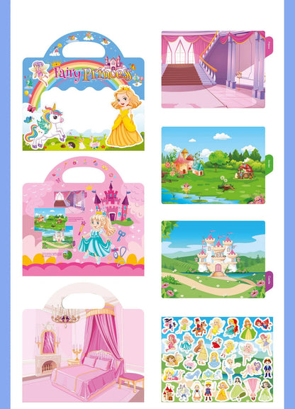 New Children Reusable Scene Cute Stickers