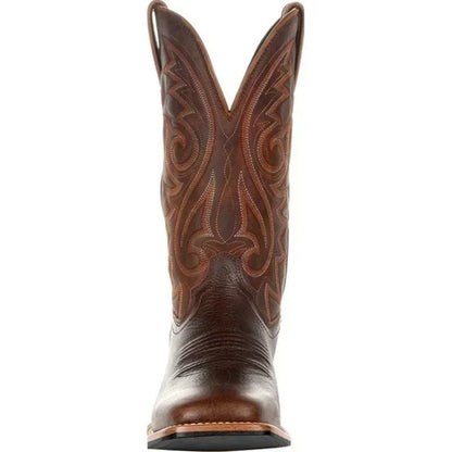 Men Boots Mid Calf Western Cowboy