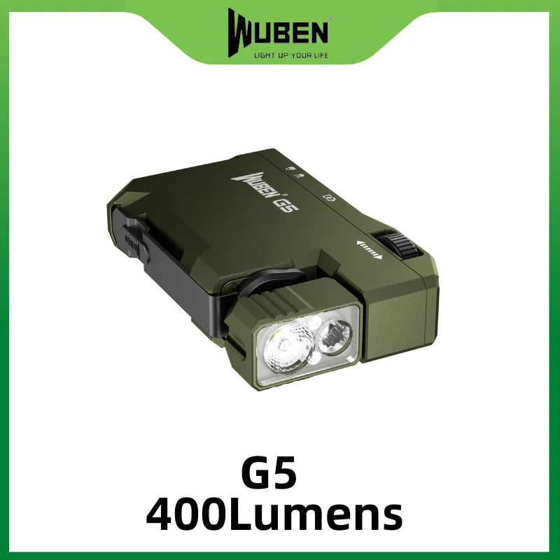 WUBEN G5 EDC Flashlight 400Lumens-Green
