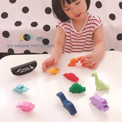 Dinosaur Building Stacking blocks Montessori