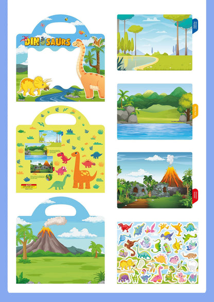 New Children Reusable Scene Cute Stickers