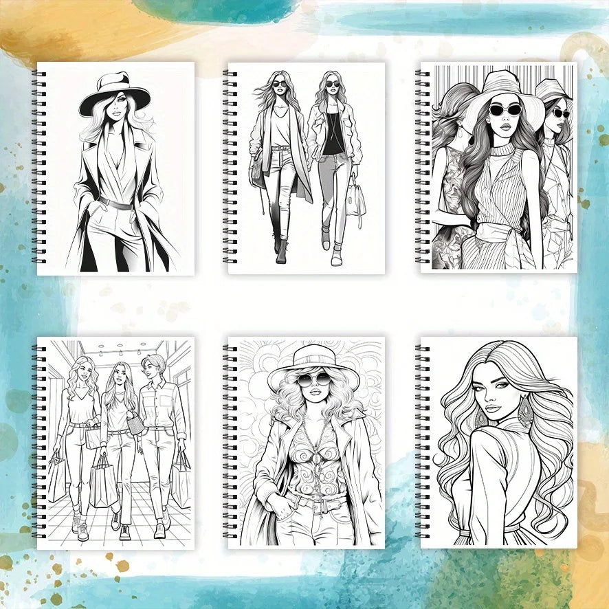Fashionable Adult Coloring Book for Women -