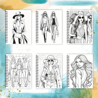Fashionable Adult Coloring Book for Women -