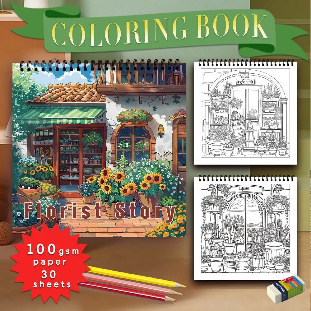1pc, Teen Colouring Book - 30 Sheets