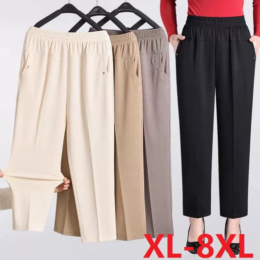 5XL 6XL 7XL 8XL Women Summer Pants