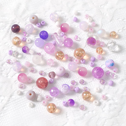 3-12mm 30g/bag Multicolor Mixed Glass Beads