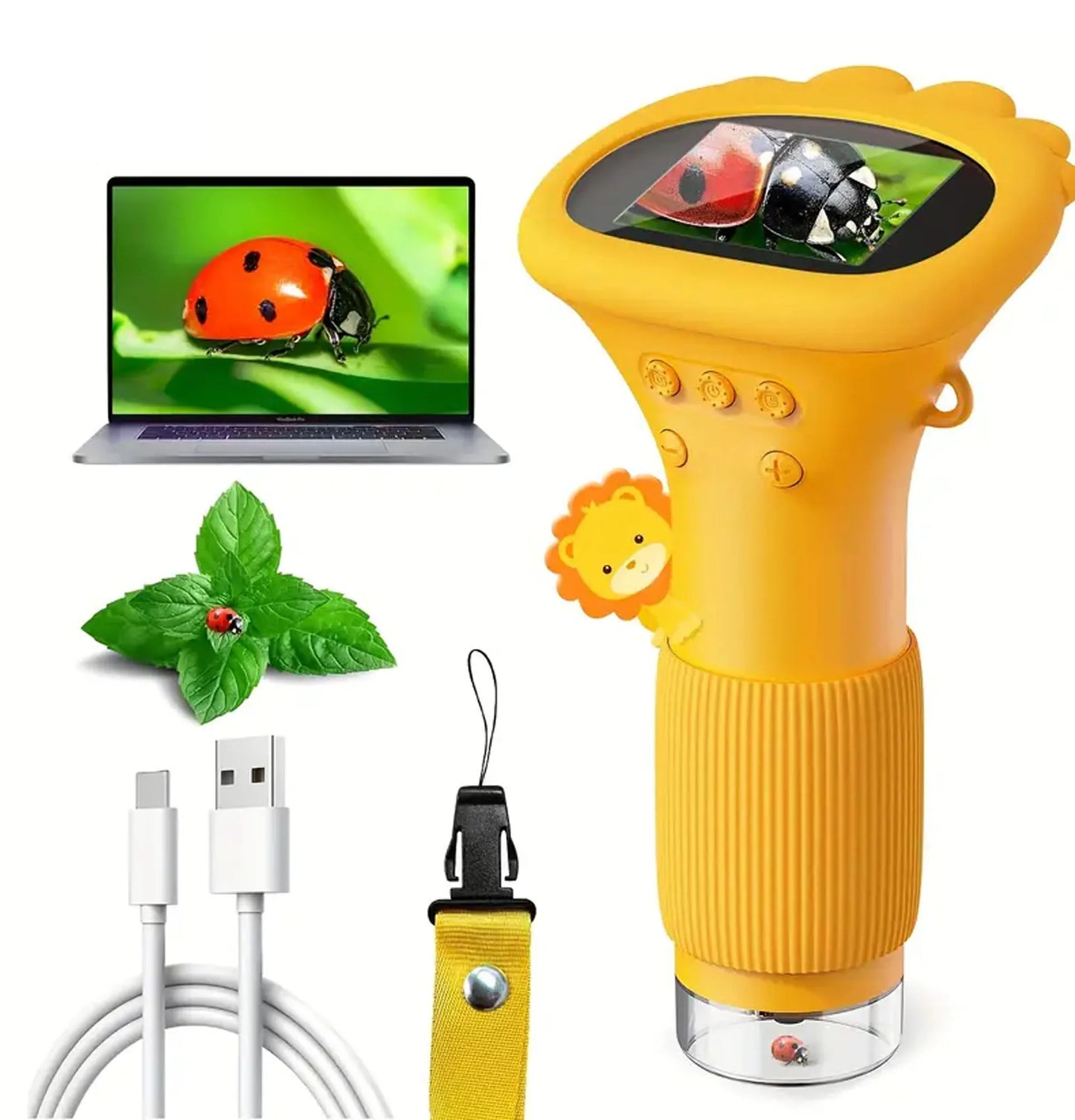 Children's digital microscopehigh-definition display screen, 1000x