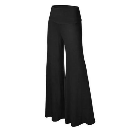 Womens High Waist Wide Leg Maxi Long Pants  S-4XL