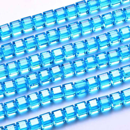 cube beads crystal