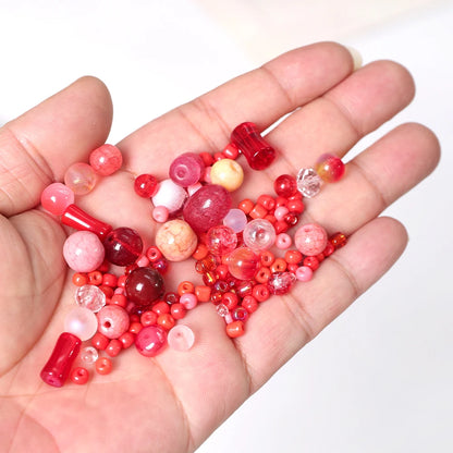 3-12mm 30g/bag Multicolor Mixed Glass Beads