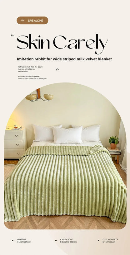 Flannel thick blanlet