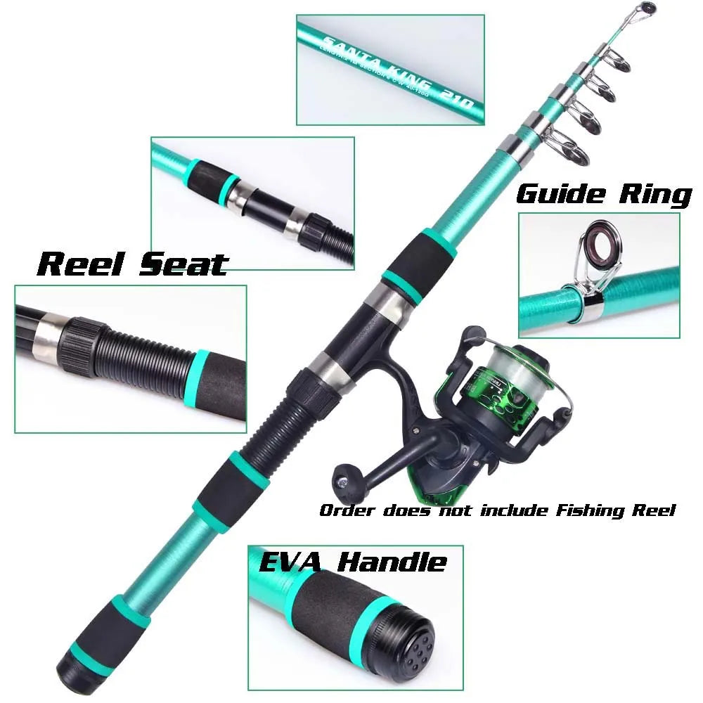 1.8m 2.1M Fishing Rod and Reel Line