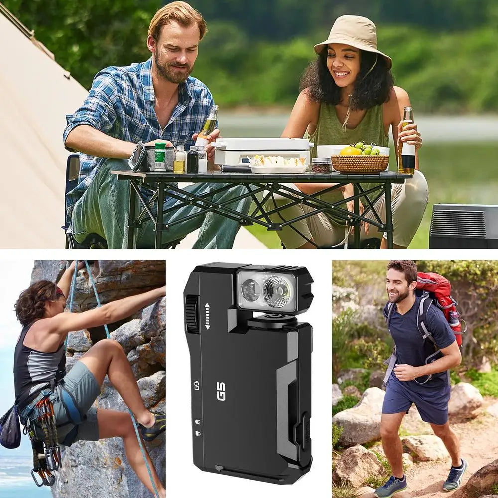 G5 LED C Flashlight 400Lumens Powerful Light Bulit-in Battery