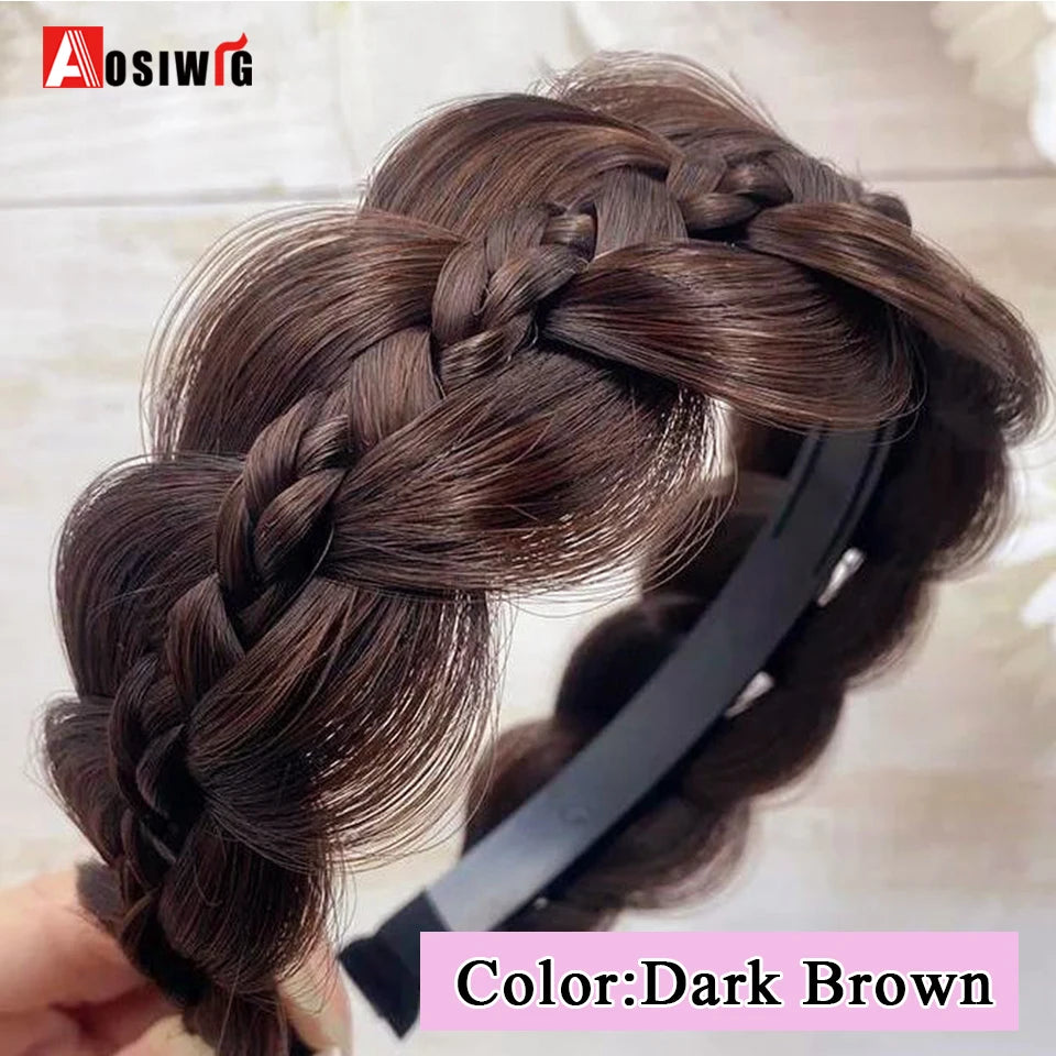 Synthetic Fishbone Braided Headband