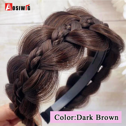 Synthetic Fishbone Braided Headband