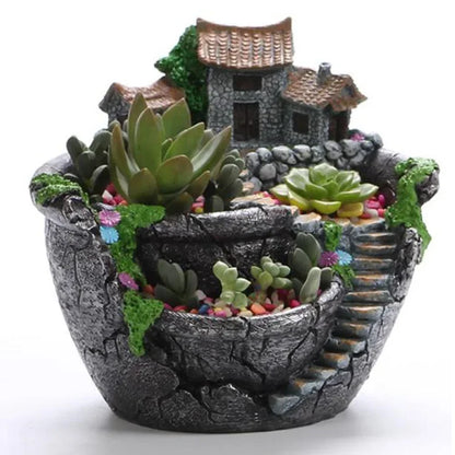 Succulent Plants Planter Flowerpot Resin Flower Pot