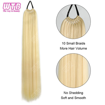 Synthetic braided wig