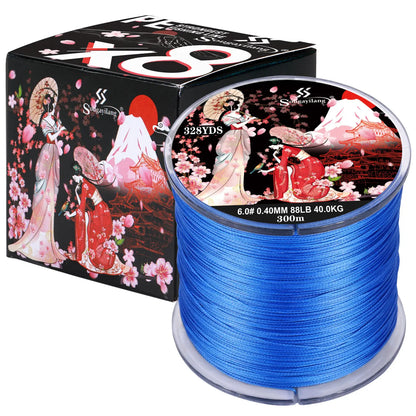8 Strands Braided Fishing Line 100M 300M Multifilament