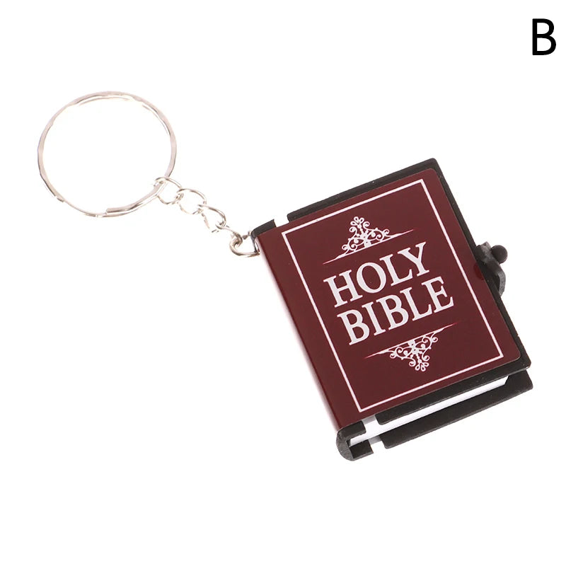 Mini Bible Keychain Book Pendant