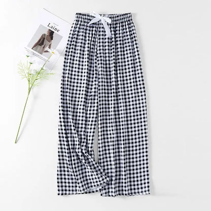 Flower Pajama Pants Summer Women's Loose