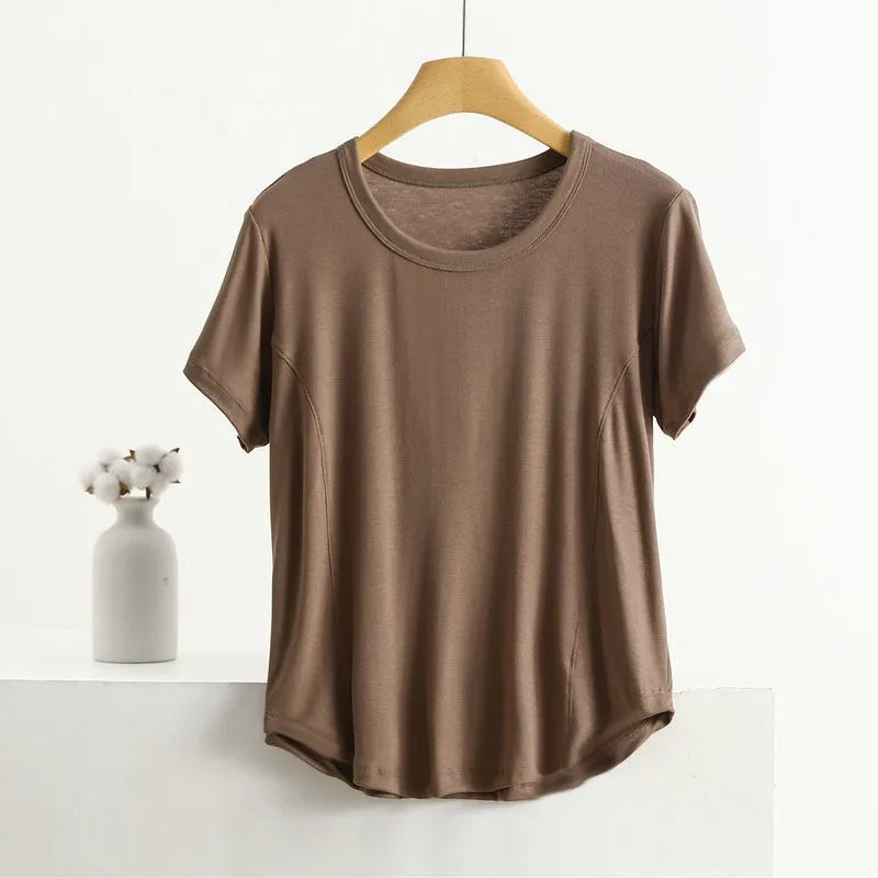 XL to 8XL plus size O-Neck Tshirts Women's basic