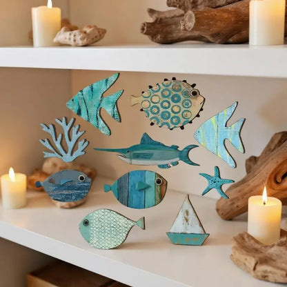 Fish Wall Decor Wooden