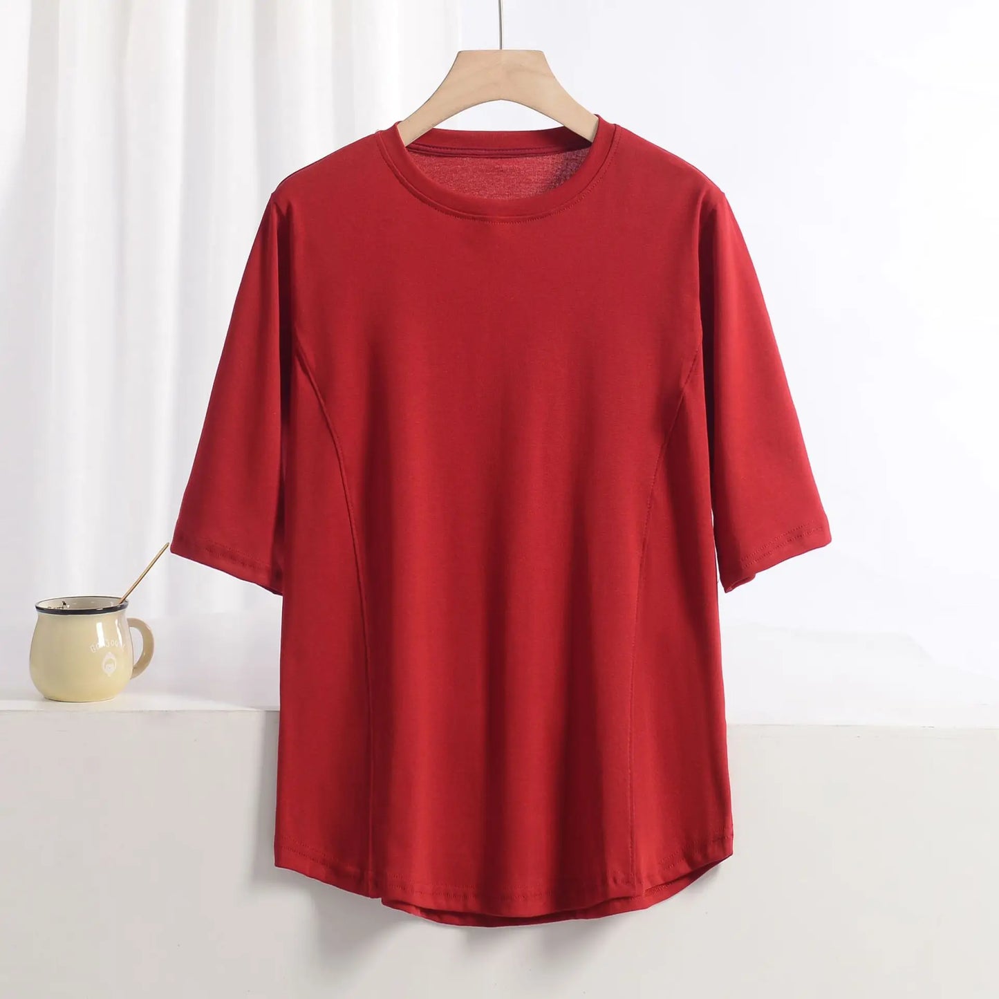 XL to 8XL plus size O-Neck Tshirts Women's basic