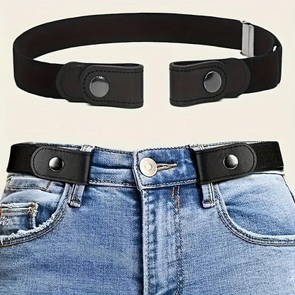 ,No Buckle Stretch Elastic Waist Belt For Women/Men