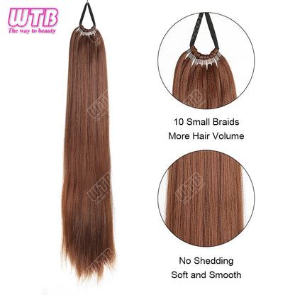 Synthetic braided wig