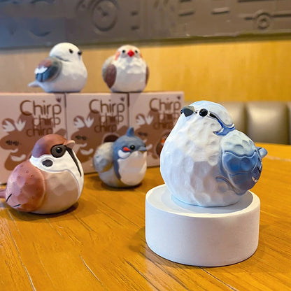 Handcrafted Resin Bird wood