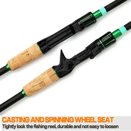 Casting Spinning Lure Fishing Rod Solid ML Tip 1.8/2.1m Ultralight Trout