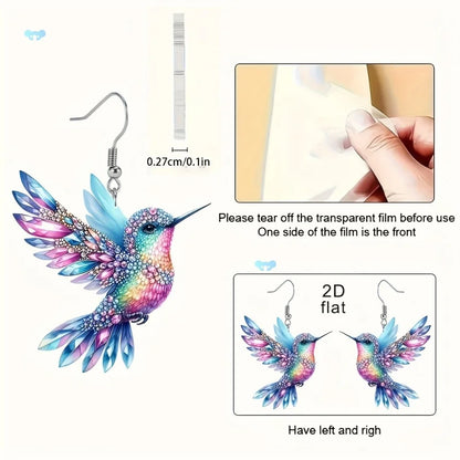 1 set of elegant and stylish acrylic earrings