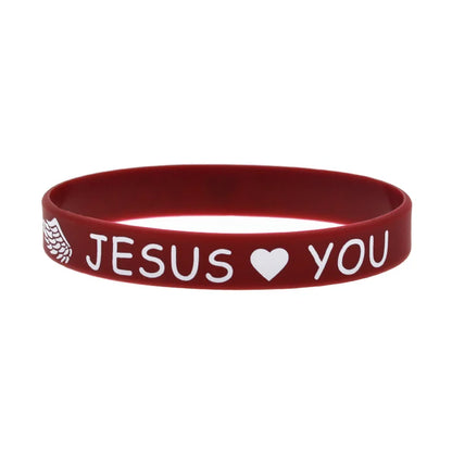 50 Pcs Jesus Silicone Bracelet