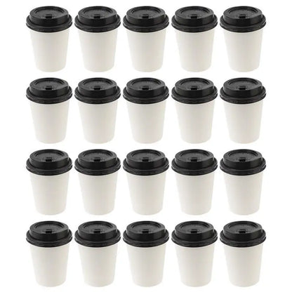 Paper Cup Disposable Takeaway Double Layer Coffee Cup with Lid