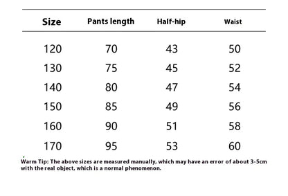 Girls V-shaped embroidered straight wide-leg pants