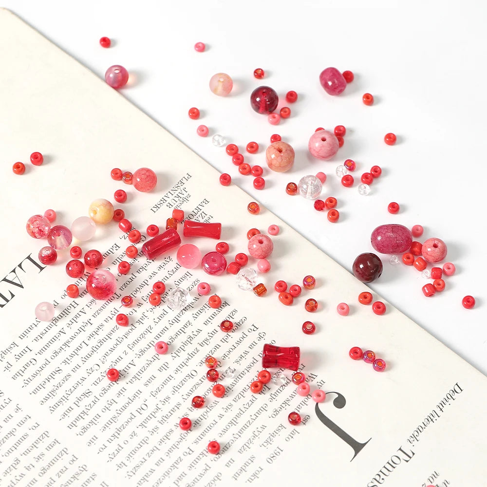 3-12mm 30g/bag Multicolor Mixed Glass Beads