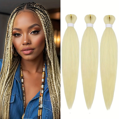 Braiding Hair 3Pcs Natural Black Braiding Hair