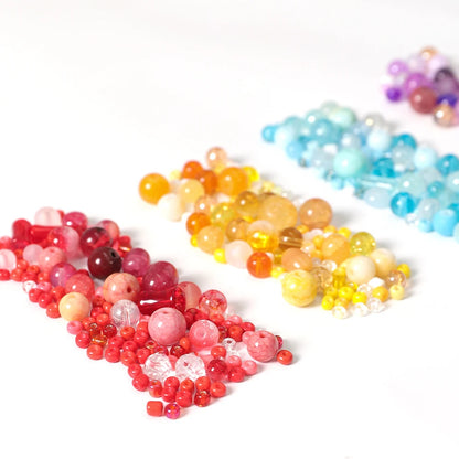 3-12mm 30g/bag Multicolor Mixed Glass Beads