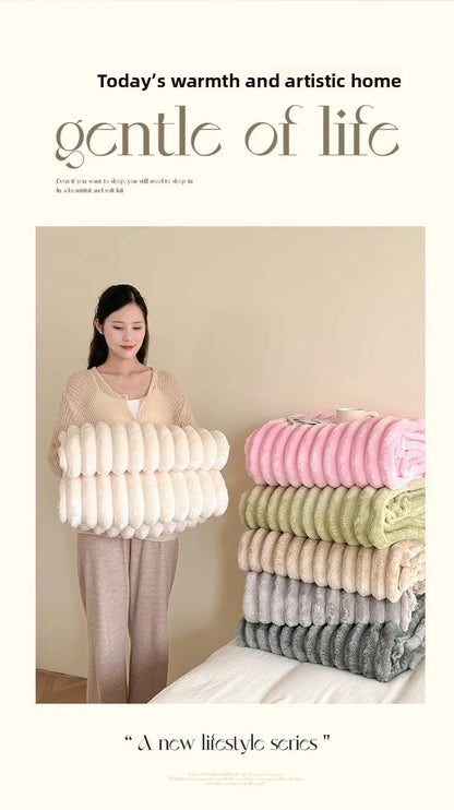 Flannel thick blanlet