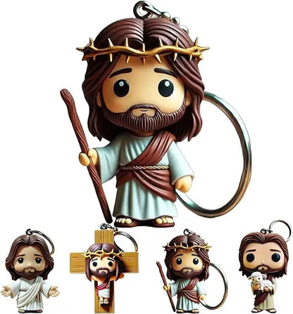 Jesus Statue Christian Key Chain